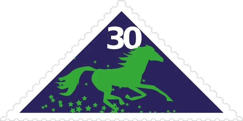 Stamp Unicorn Blue Stickdatei – Kinder
