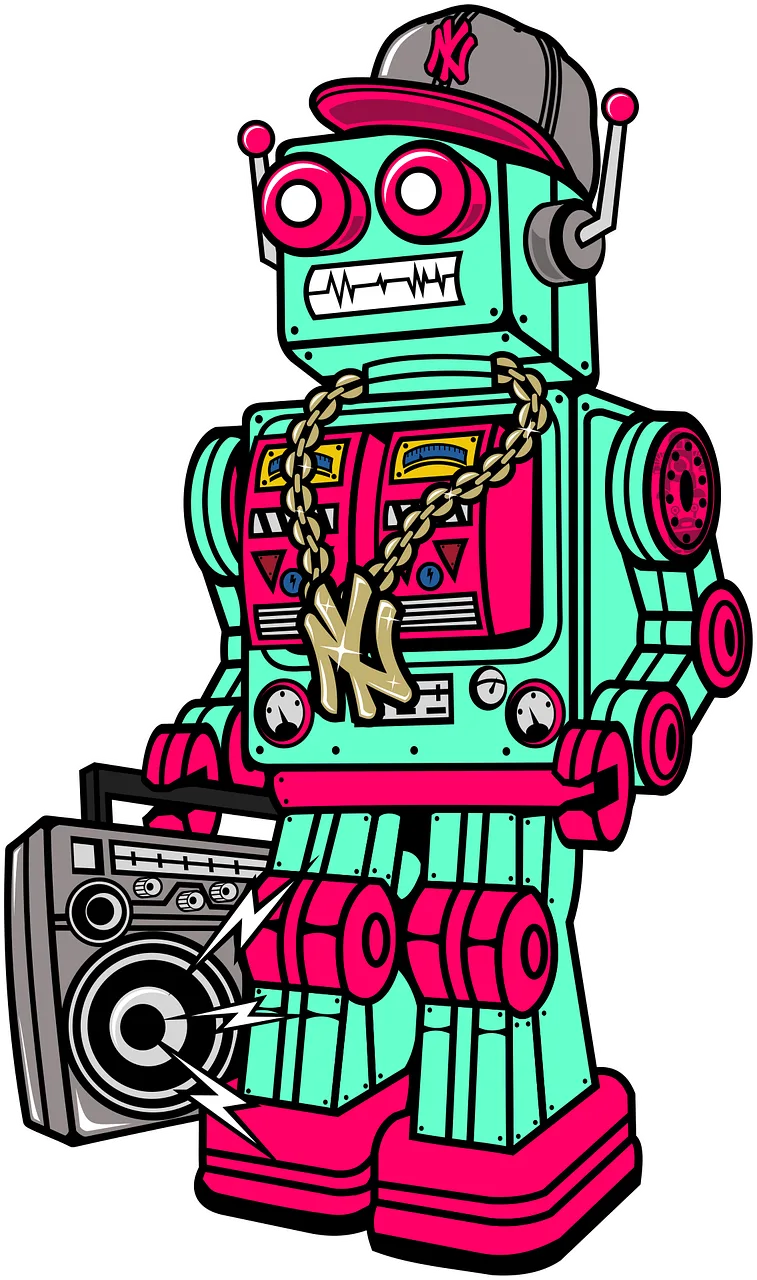 Robo Robot Swag Stickdatei – Kinder