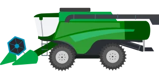 Harvester Tractor Agriculture Stickdatei