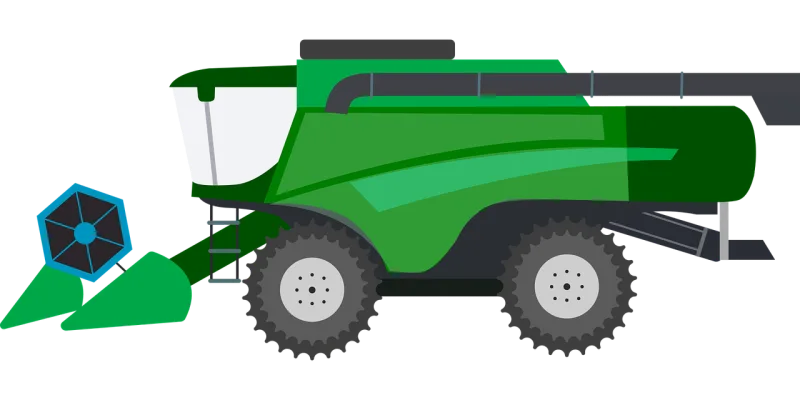 Harvester Tractor Agriculture Stickdatei – Fahrzeuge