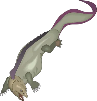 Creature Lizard Swimming Stickdatei