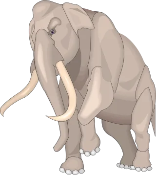Elephant Walking Animal Stickdatei