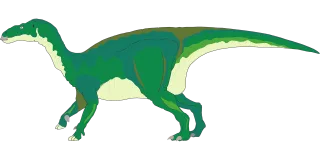 Green Dinosaur Standing Stickdatei