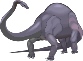 Purple Dinosaur Long Stickdatei