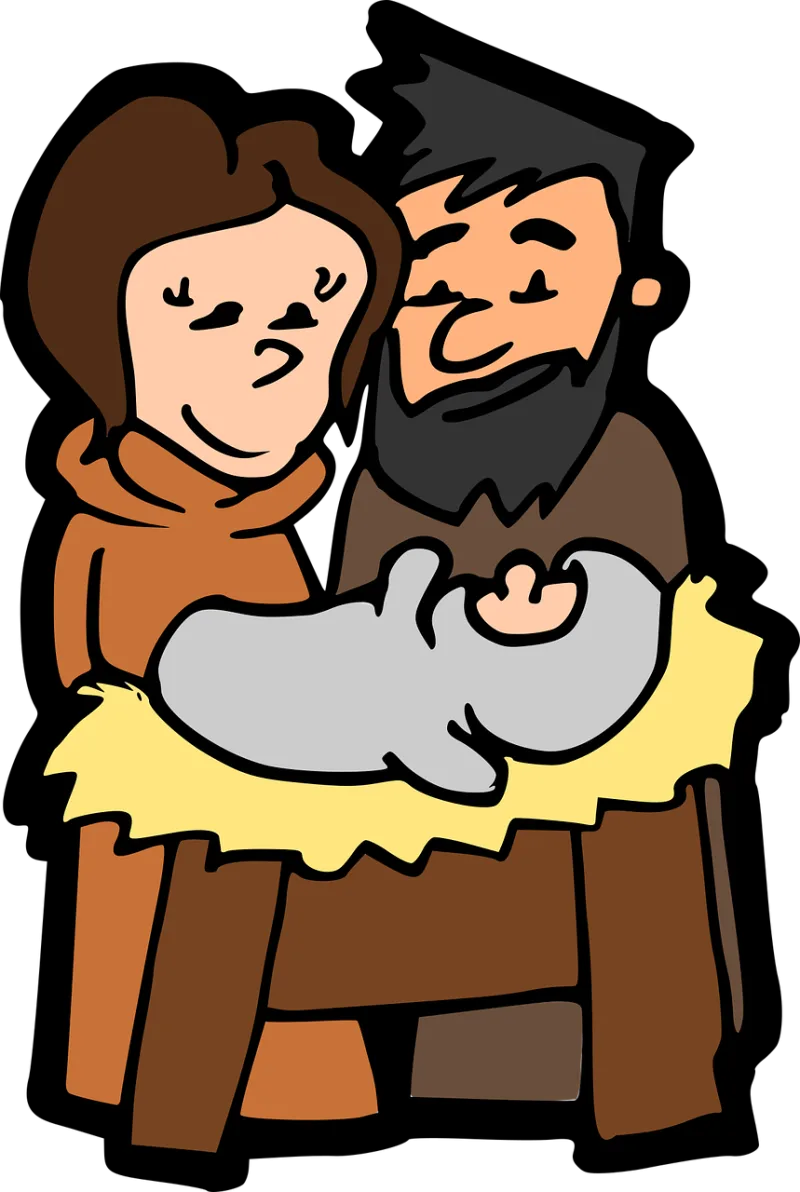 Crib Jesus Jesus child Stickdatei – Weihnachten