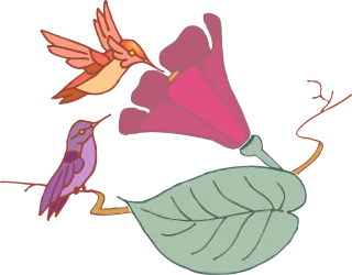 Leaf Flower Birds Stickdatei – Musik