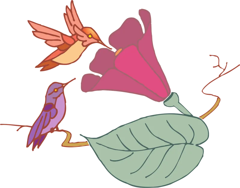 Leaf Flower Birds Stickdatei – Musik