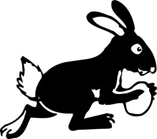 Bunny Egg Running Stickdatei