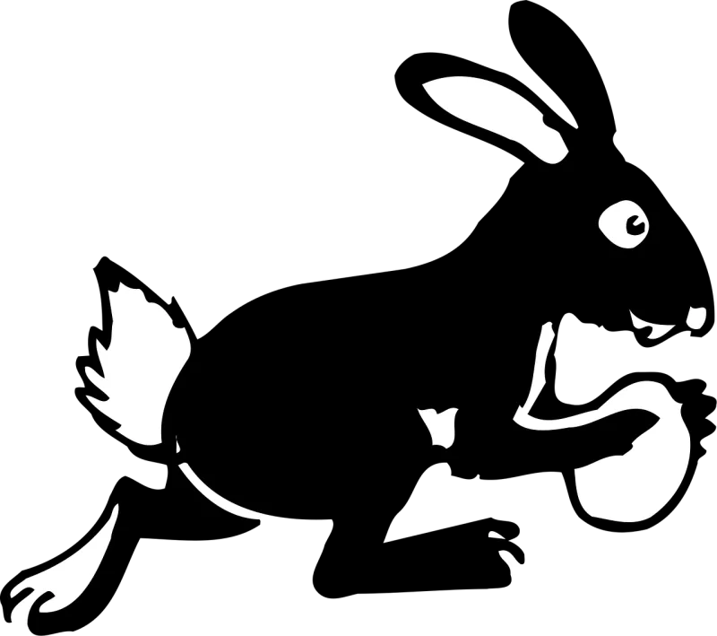 Bunny Egg Running Stickdatei – Sport