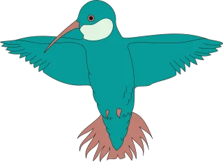 Hummingbird Bird Nature Stickdatei