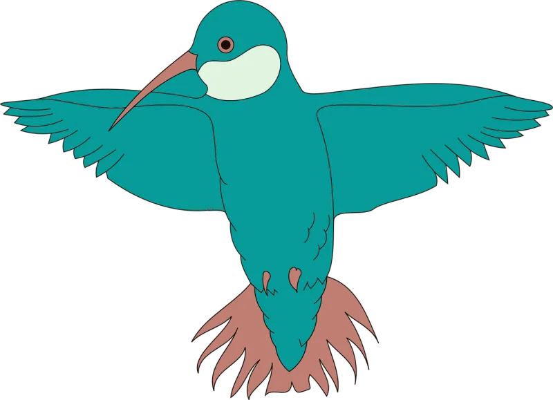 Hummingbird Bird Nature Stickdatei – Natur