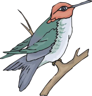 Bird Nature Branch Stickdatei