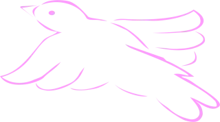 Pink Bird Dove Stickdatei