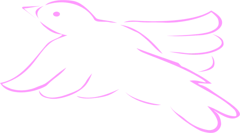 Pink Bird Dove Stickdatei – Natur