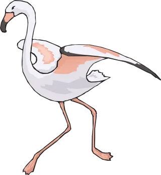 Bird Running Wings Stickdatei