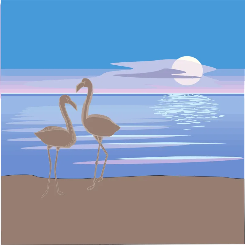 Sand Beach Clouds Stickdatei – Natur