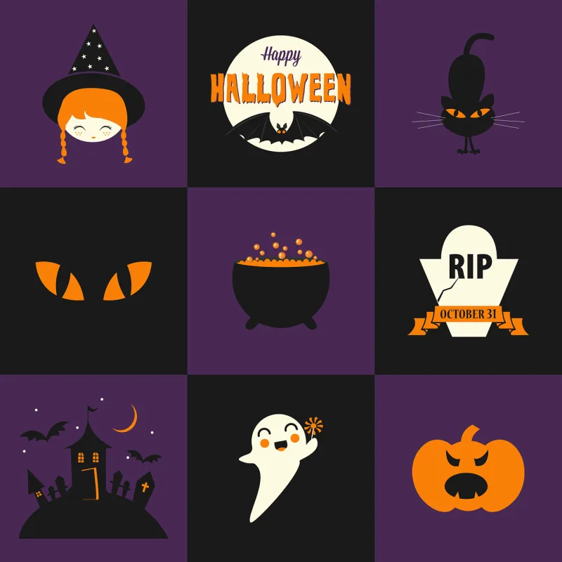 Halloween Poison Cat Stickdatei – Natur