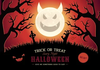 Halloween Scary Beautiful wallpaper Stickdatei