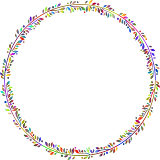 Frame Beautiful flowers Garland Stickdatei