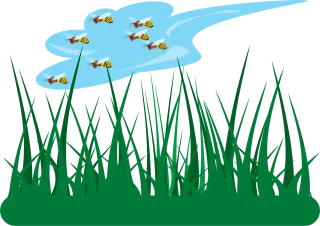 Grass Green Garden Stickdatei – Tiere