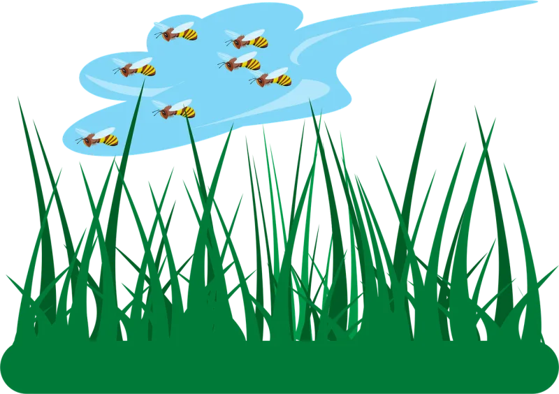 Grass Green Garden Stickdatei – Tiere