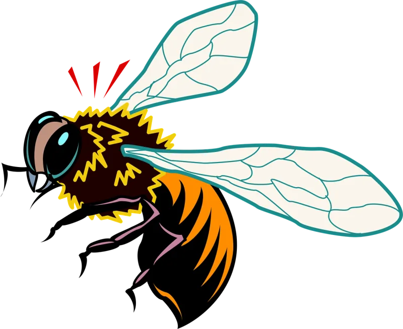 Bee Insect Wings Stickdatei – Tiere