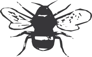 Black White Bee Stickdatei
