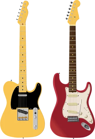 Stratocaster Telecaster Guitar Stickdatei