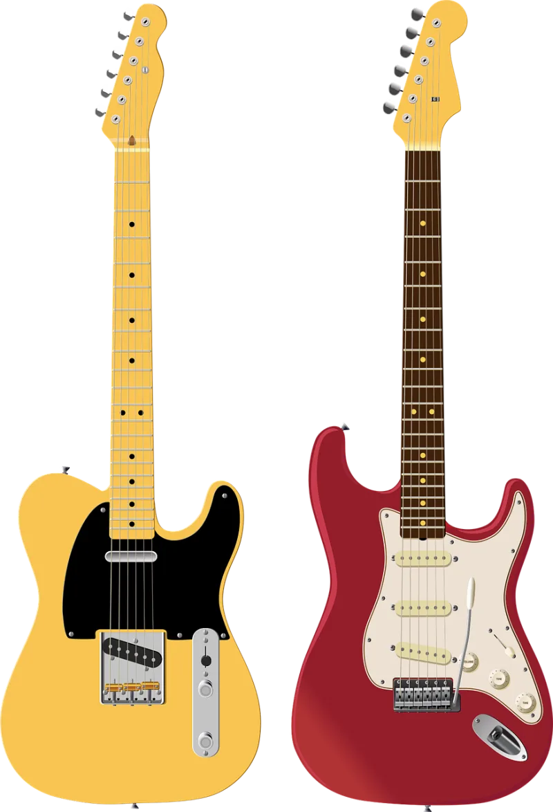 Stratocaster Telecaster Guitar Stickdatei – Musik