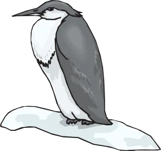 Penguin Black White Stickdatei