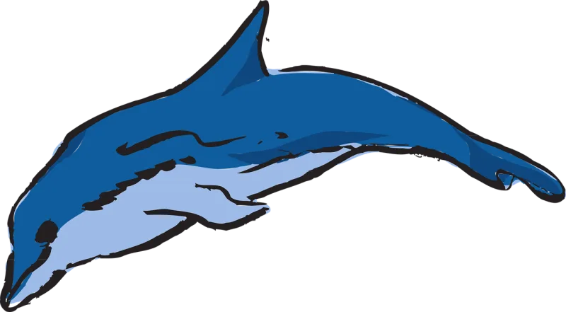 Dolphin Nature Ocean Stickdatei – Tiere