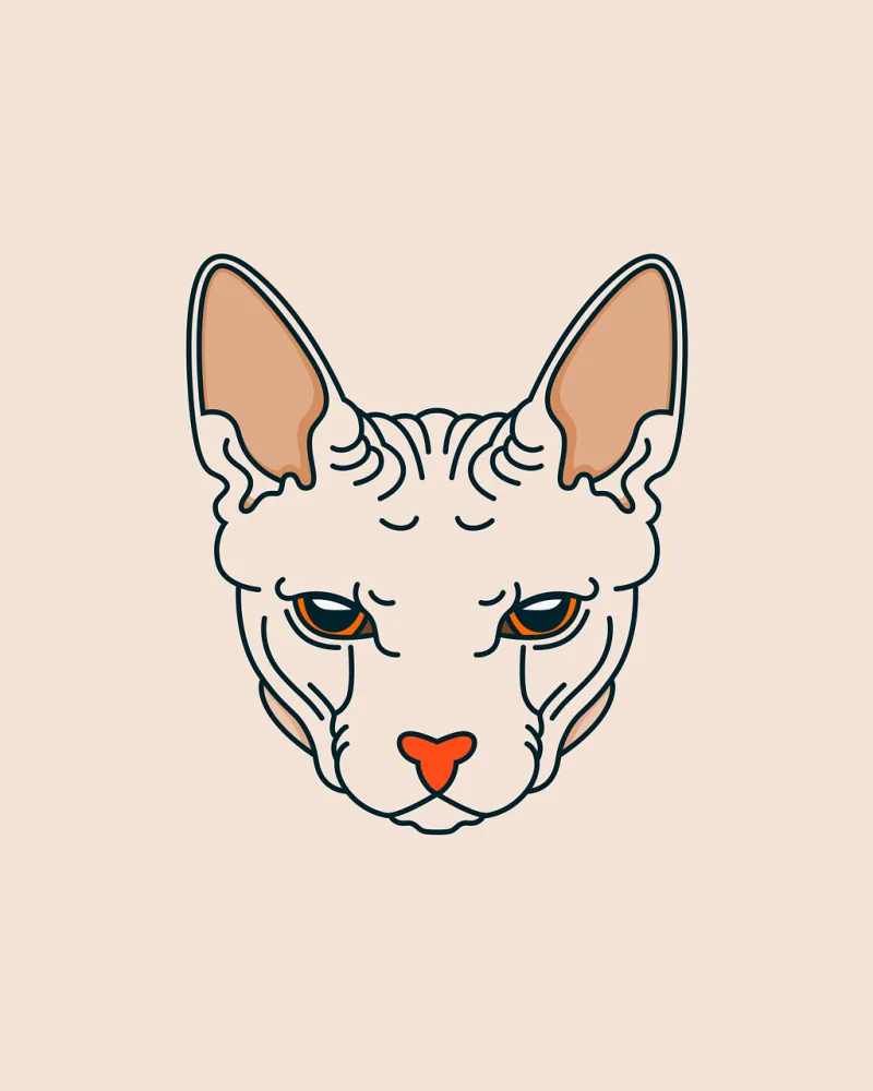 Car Sphynx Kitten Stickdatei – Tiere