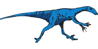 Dinosaur Running Prehistoric Stickdatei