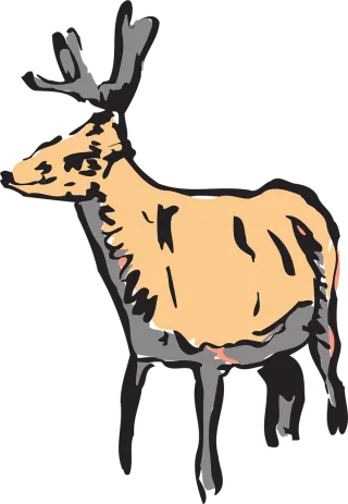 Deer Nature Wild Stickdatei
