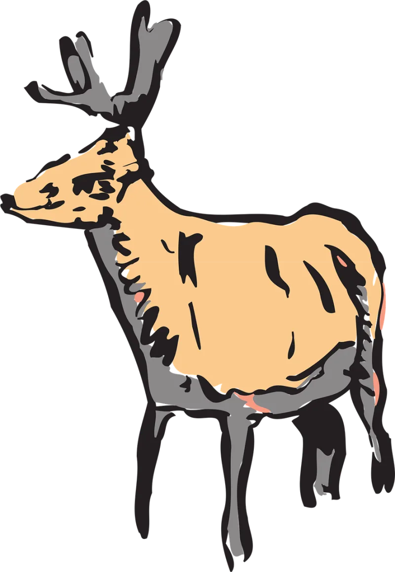 Deer Nature Wild Stickdatei – Tiere