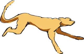 Dog Nature Running Stickdatei