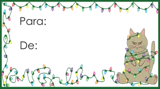 Cat Christmas Animals Stickdatei