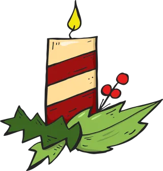 Candle Christmas Flame Stickdatei