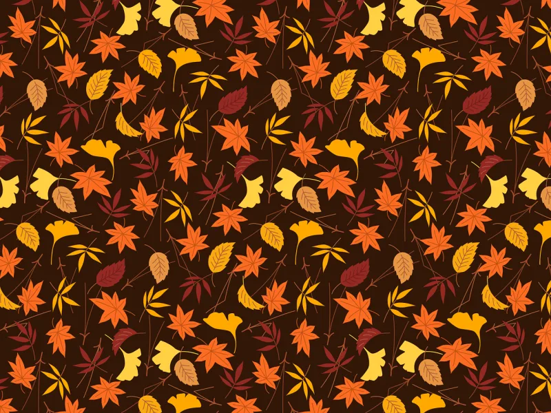 Thanksgiving Ginko Maple Stickdatei – Natur