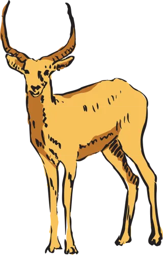 Antelope Forest Standing Stickdatei – Tiere