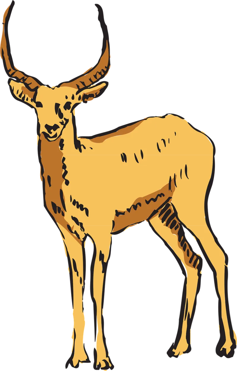 Antelope Forest Standing Stickdatei – Tiere