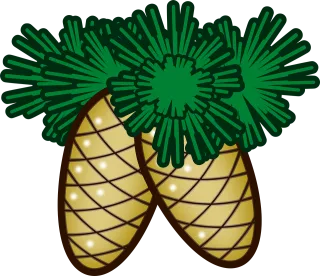 Christmas Ornament Pine cone Stickdatei