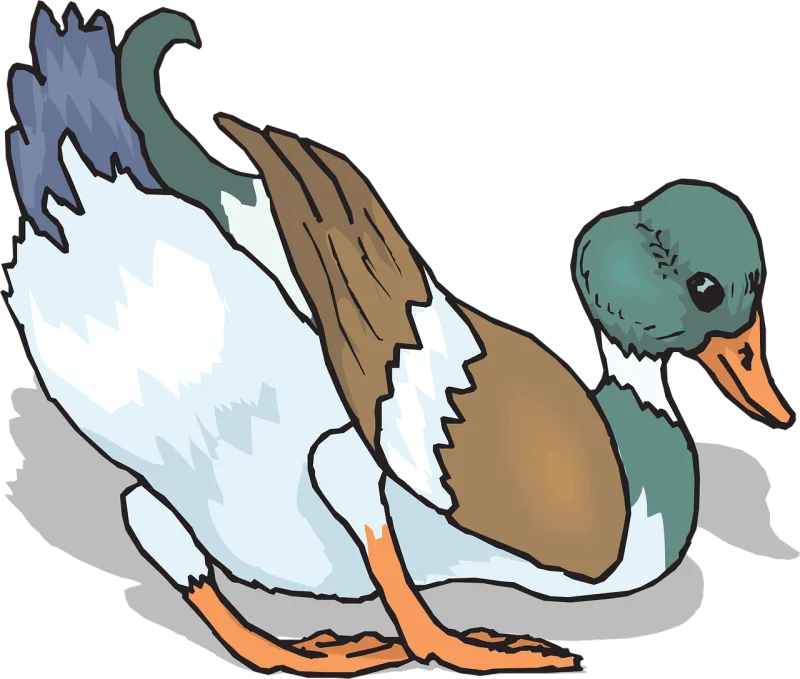Bird Duck Nature Stickdatei – Natur