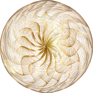 Ornament Gold Line art Stickdatei