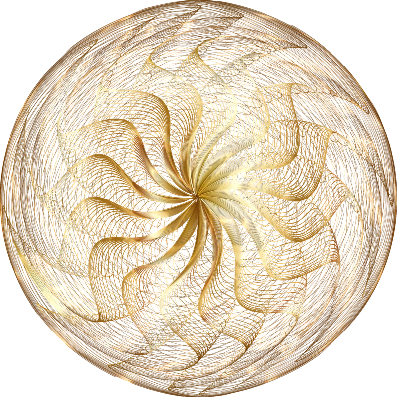 Ornament Gold Line art Stickdatei – Weihnachten