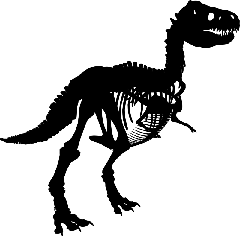 Tyrannosaurus rex Dinosaur Silhouette Stickdatei – Kinder