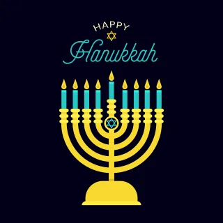 Hannukah Shabbat Art Stickdatei