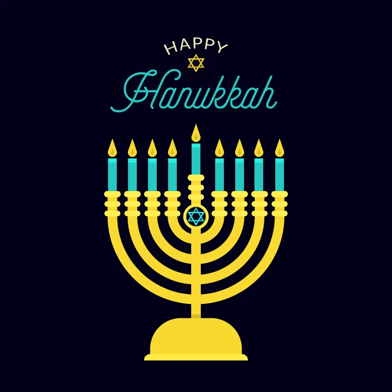 Hannukah Shabbat Art Stickdatei – Weihnachten