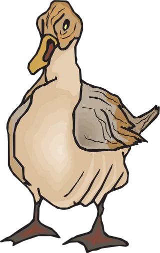Brown Duck Wings Stickdatei
