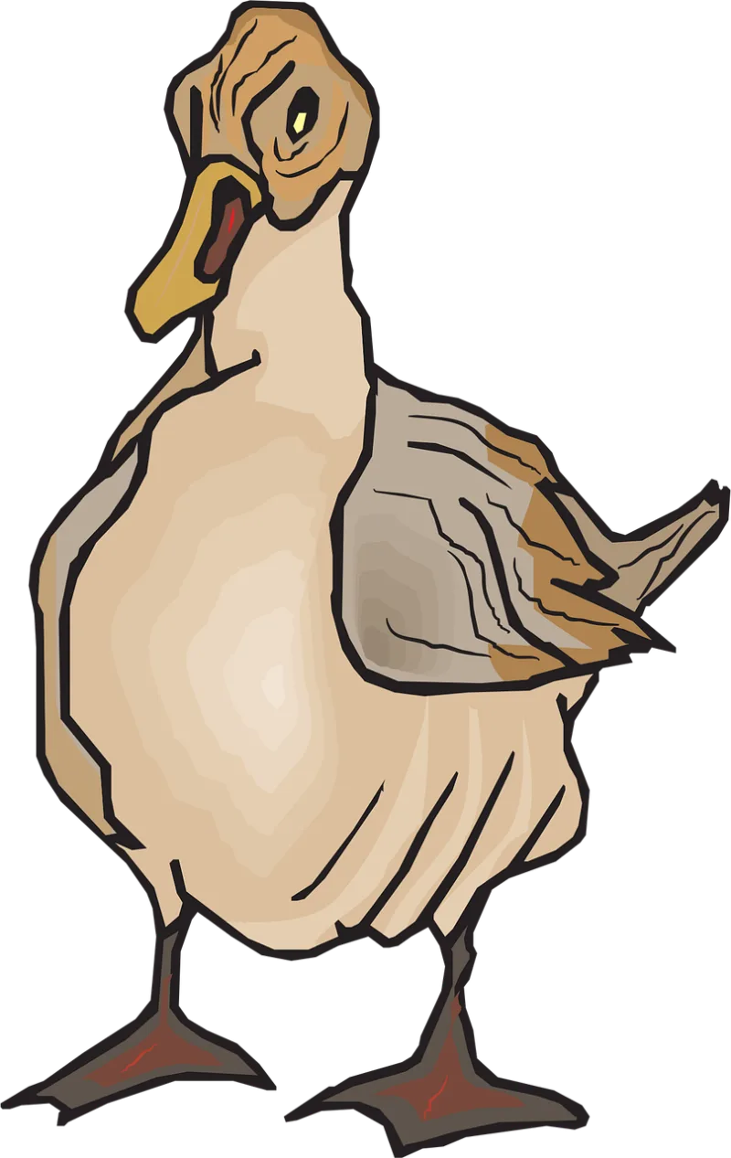 Brown Duck Wings Stickdatei – Natur